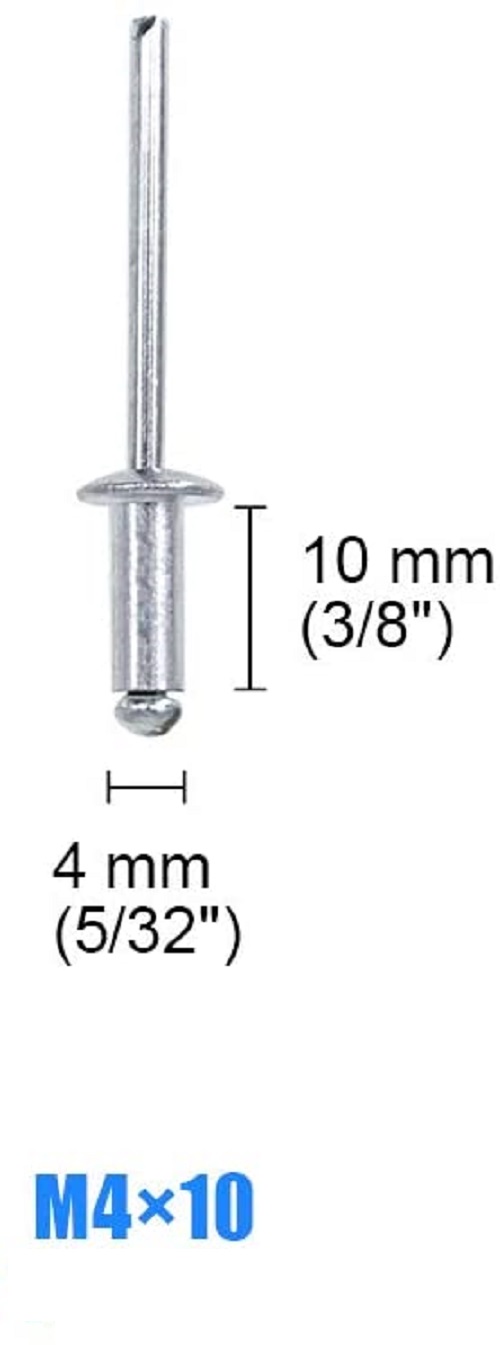 GSK Cut Pan head Rivet 4 x 10 mm Aluminium_2