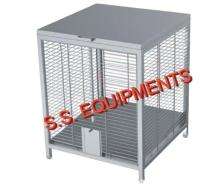 SSE Stainless Steel Rectangular Trolley Kitchen Storage Organiser Cage 4 x 3 x 5 ft_0