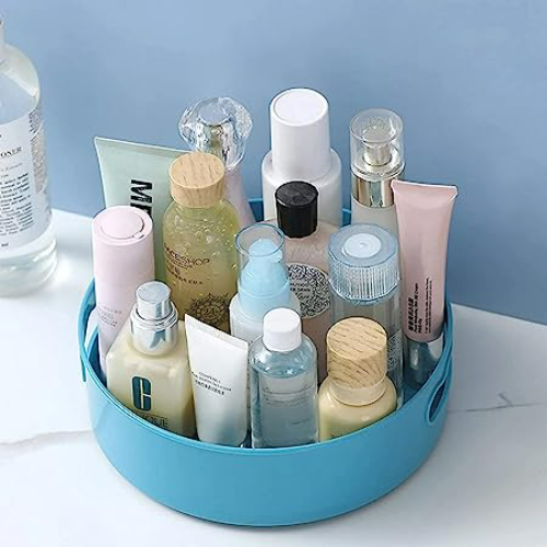 Atevon Plastic Round Sink Corner Kitchen Storage Organiser 10 x 12 x 10 cm_2
