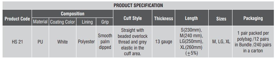 Karam Material Handling PU Safety Gloves HS 21 XL_2