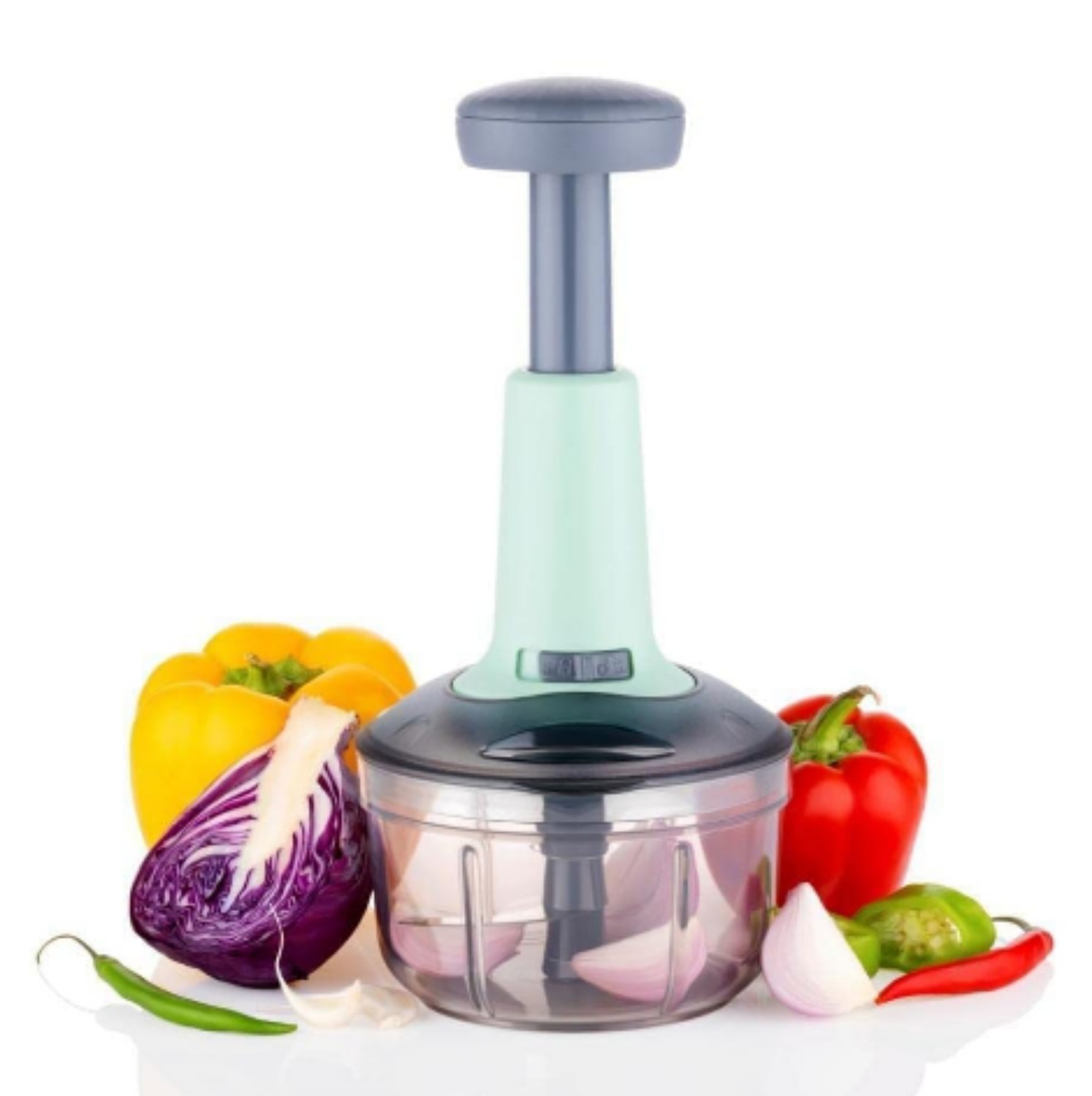Atevon 3 Blades 650 mL Manual Vegetable Chopper_1