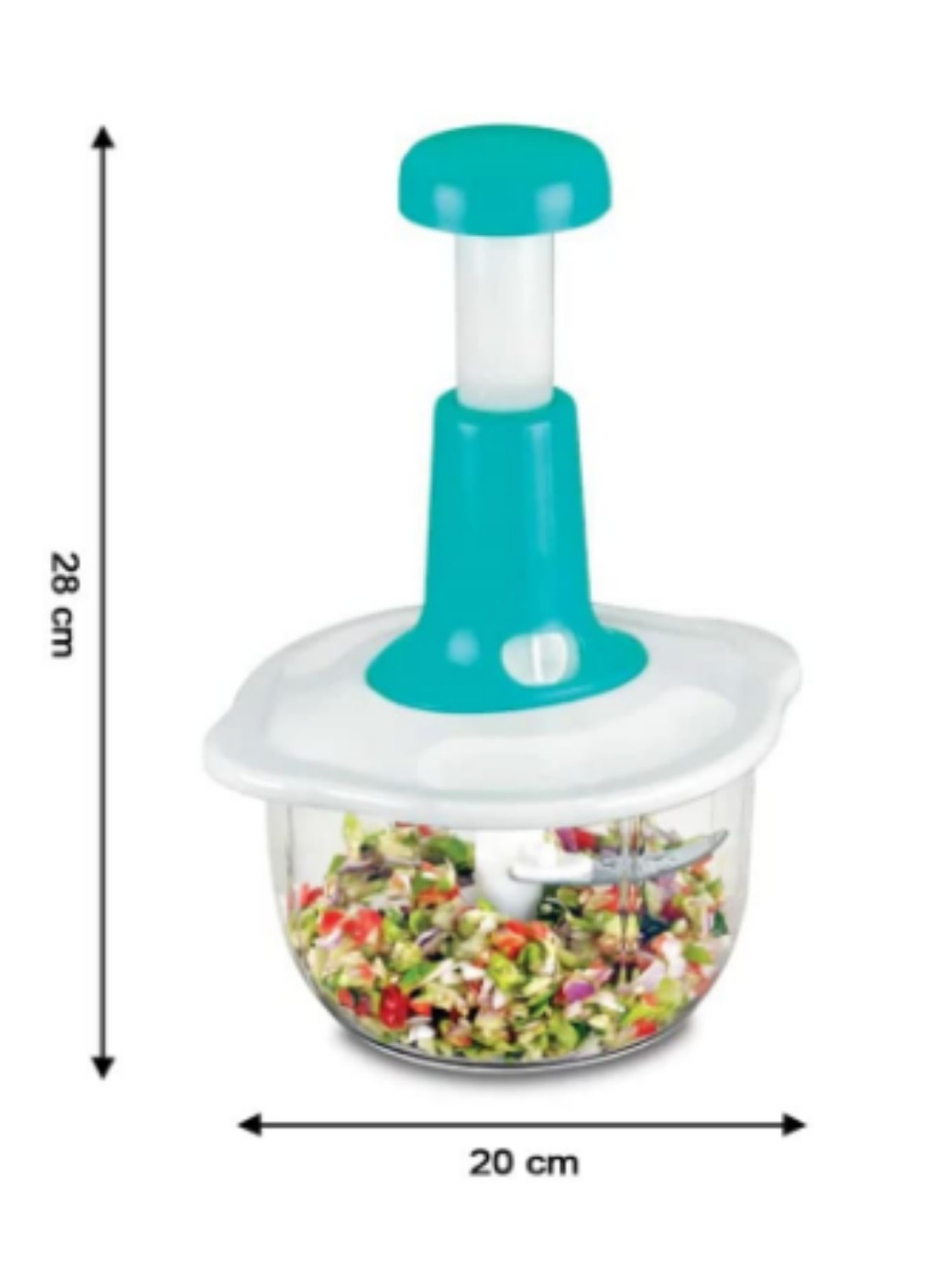 Atevon 3 Blades 1600 mL Manual Vegetable Chopper_1