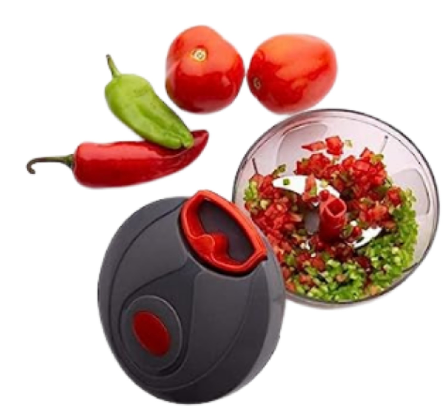 Atevon 3 Blades 450 mL Manual Vegetable Chopper_1