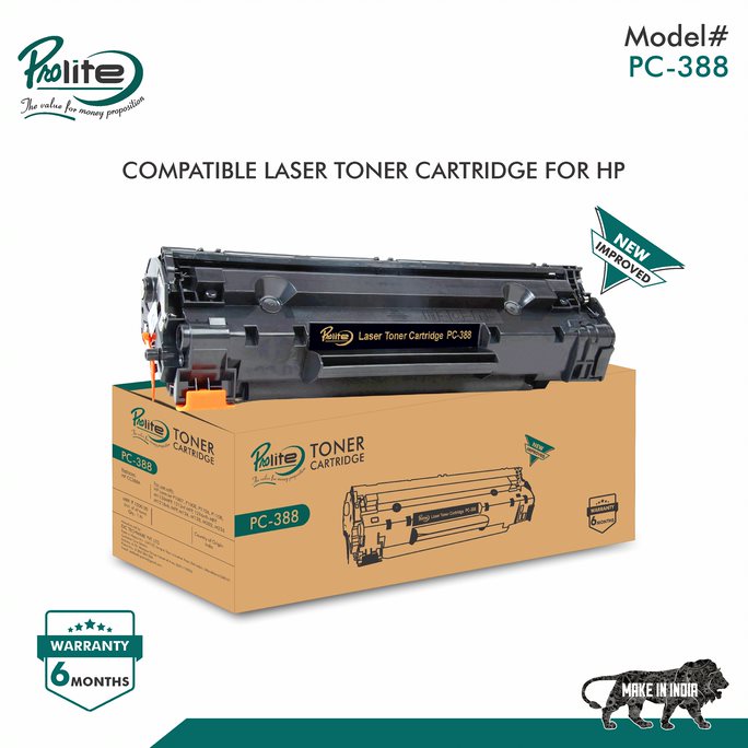 PROLITE Black Laser Toner HP 88A Compatible Ink Cartridge_1