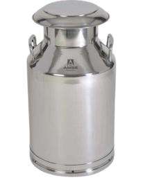 Jay AMBE 40304 Stainless Steel 40 L Cylindrical Silver Dairy Cans_0