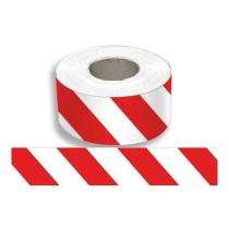 120 mm Adhesive PVC Warning Tape 60 micron Red and White_0