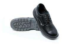 Omni Buff Barton Leather Steel Toe Safety Shoes Black_0