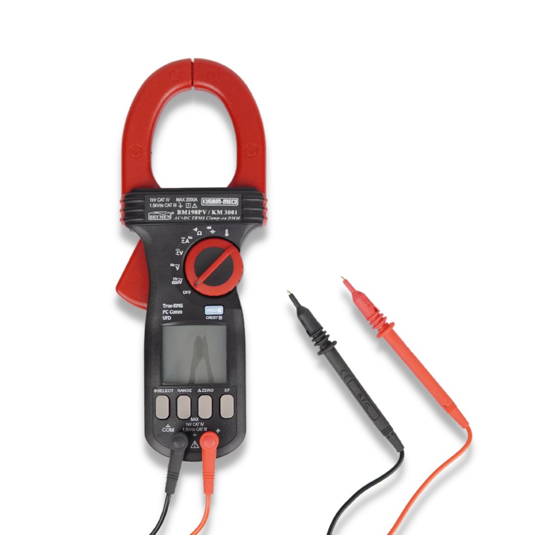 KUSAM-MECO KM3001 100 mA - 2000 A 1 mV - 1000 V AC DC Clamp Meter_1