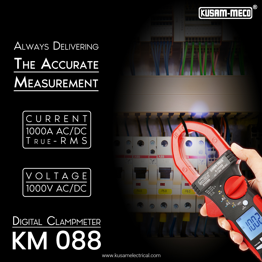 KUSAM-MECO KM 088 60 - 1000 A 600 - 1000 V AC DC Clamp Meter_4