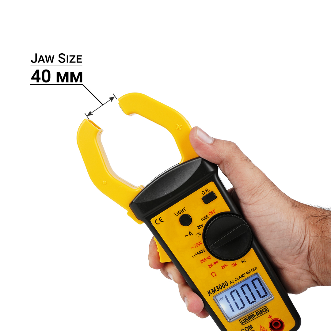 KUSAM-MECO KM 3060 0.01 - 1000 A 1 - 750 V AC DC Clamp Meter_3