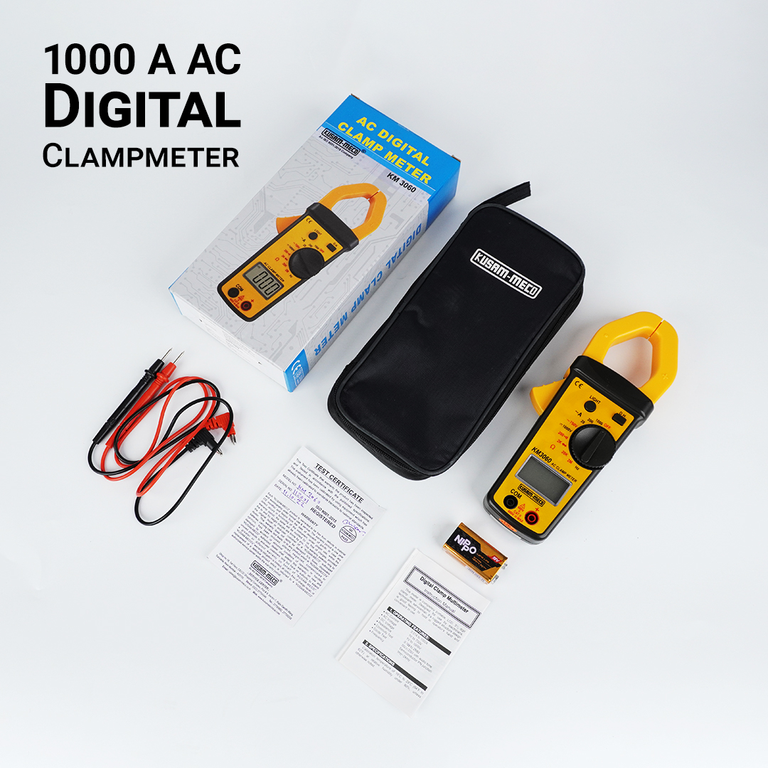 KUSAM-MECO KM 3060 0.01 - 1000 A 1 - 750 V AC DC Clamp Meter_4