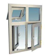 Various Hinged 2 Track 4 Panel Grey uPVC Window 6 x 7 ft_0