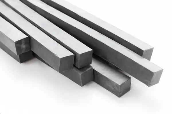 ISI 10 mm Square Carbon Steel Bar EN 8 6 m Chrome Finish_0