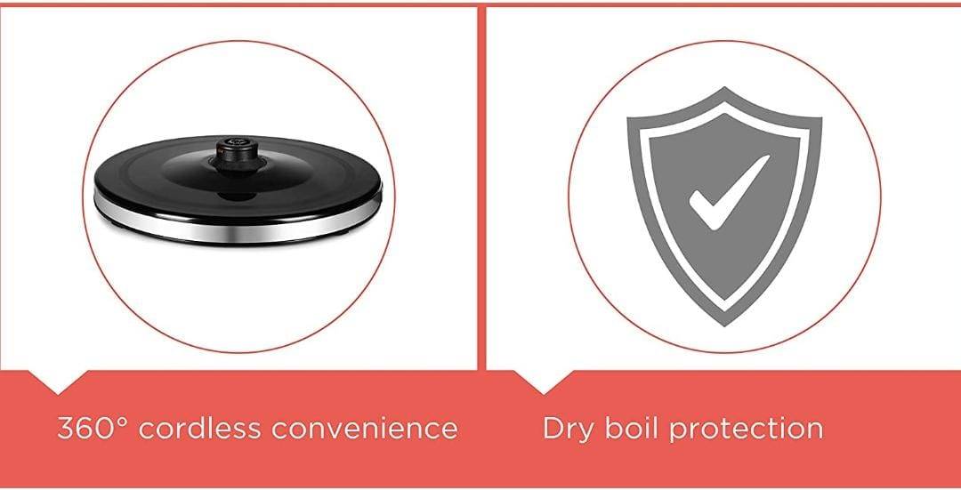 BLACK+DECKER BXKE1704IN 1.7 L Stainless Steel Electric Kettle 2200 W_2