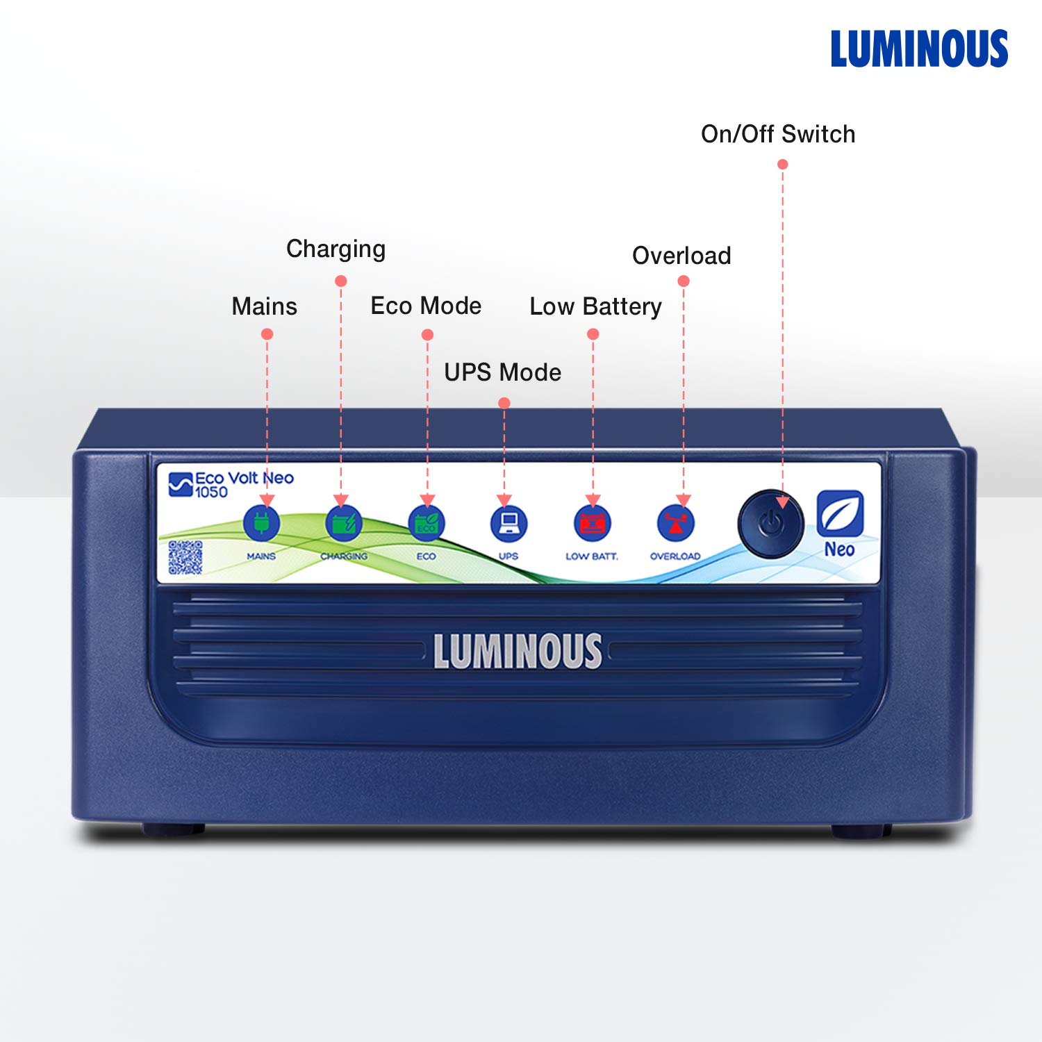 LUMINOUS Eco Volt Neo 1050 756 W 900 VA Sine Wave Inverter_3