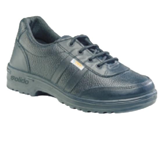 L&T SuFin Brand - Solido Olympus SF03 Barton Steel Toe Safety Shoes Black_0