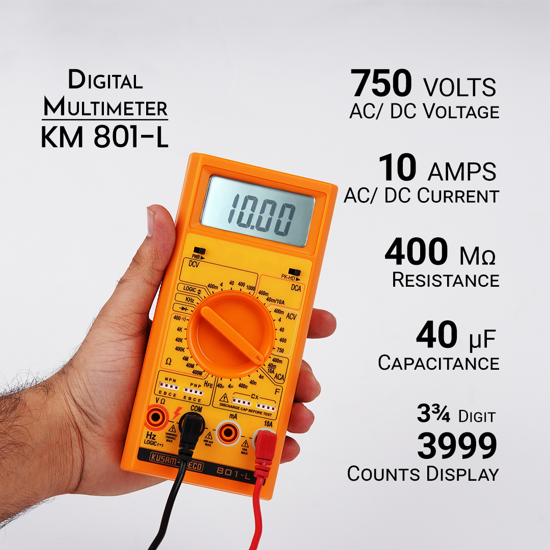 KUSAM-MECO KM 801-L Multimeter LCD_1