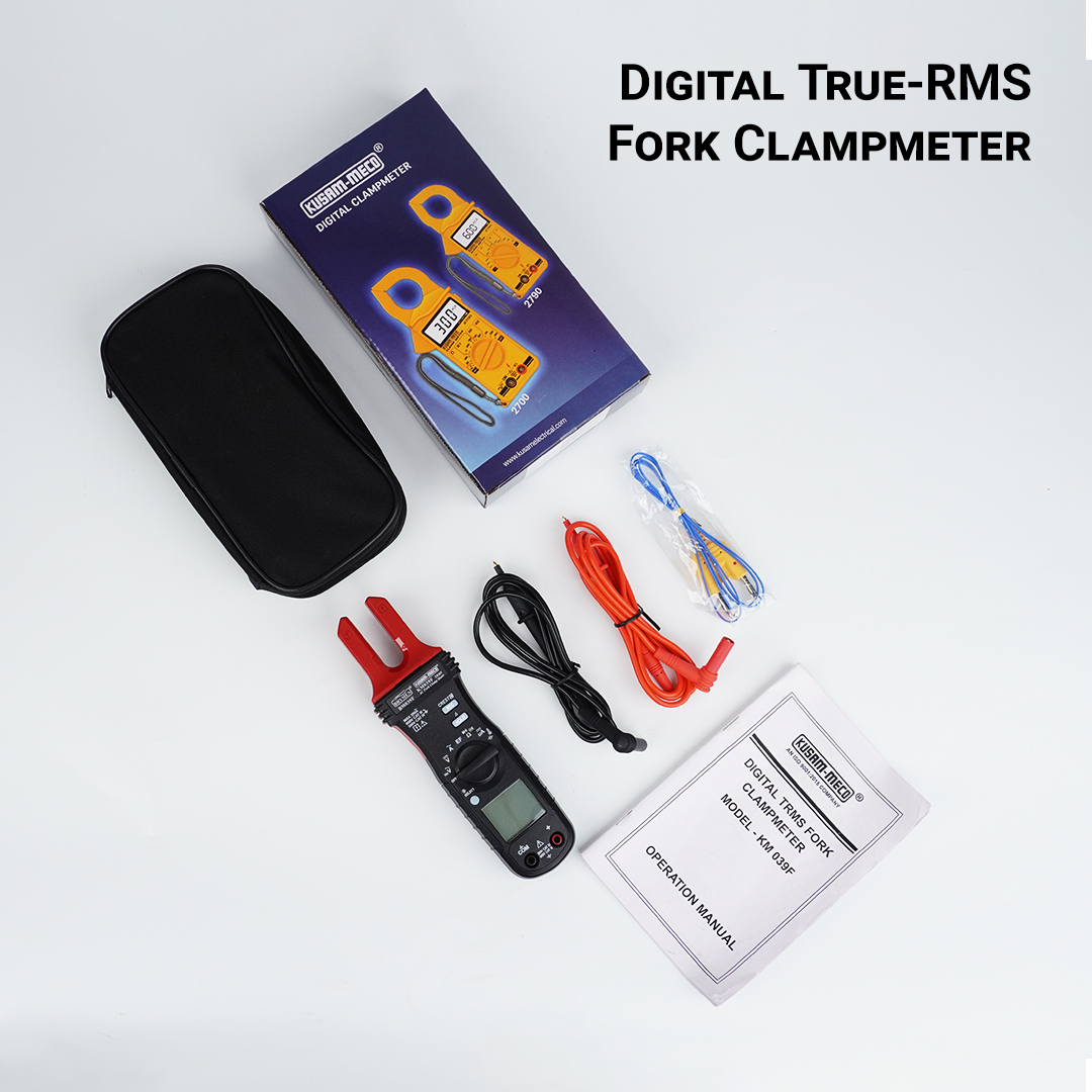 KUSAM-MECO KM039F 0.01 A - 200 A 0.1 V - 600 V AC DC Clamp Meter_3