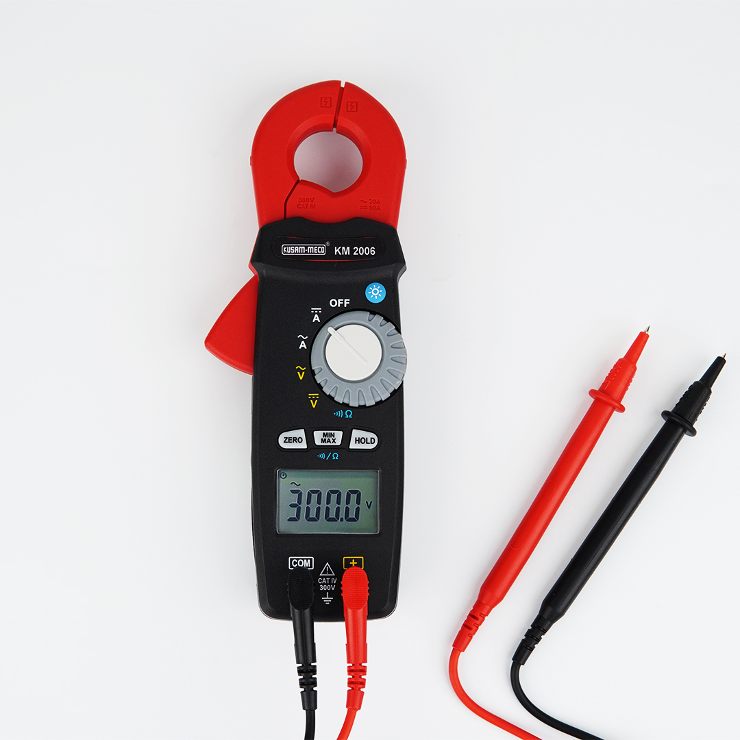 KUSAM-MECO KM2006 0.1 mA - 20 A 0.01 V - 300 V AC DC Clamp Meter_1