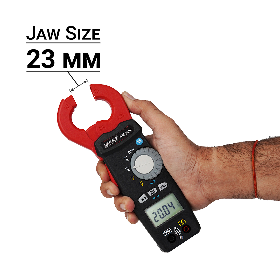 KUSAM-MECO KM2006 0.1 mA - 20 A 0.01 V - 300 V AC DC Clamp Meter_4