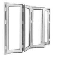 ENCRAFT Fold and Slide 4 Panel White uPVC Window 8 x 6 ft_0