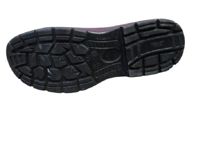 TUFFKING ELA 1139 S1 Barton Print Leather Steel Toe Safety Shoes Black_1