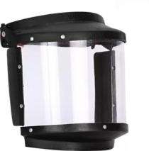 Plastic 9 inch Face Shield Visors Black_0