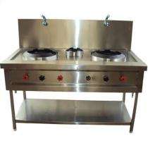 SEE-03 3 Burners Commercial Gas Stove Stainless Steel Silver_0