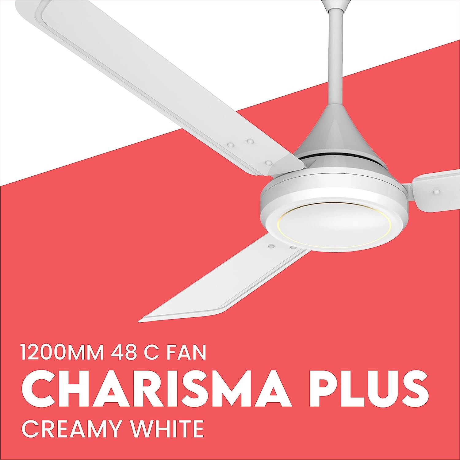 Polycab Charisma Plus 1200 mm 3 Blades 50 W Creamy White Ceiling Fans_1