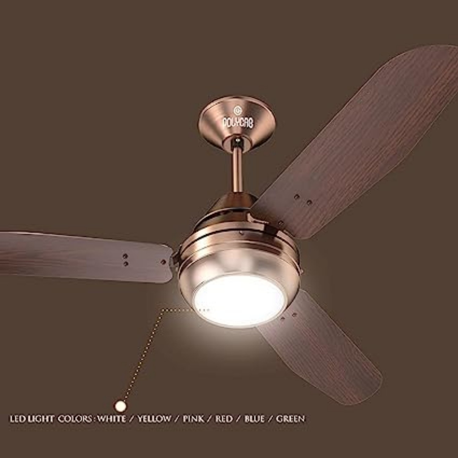 Polycab Superia SP01 1200 mm 3 Blades 75 W Antique Copper Rosewood Ceiling Fans_2
