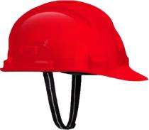 Venus HDPE Red Air Ventilated Safety Helmets_0