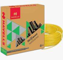 HAVELLS 1 sqmm FRLSH Electric Wire Yellow 180 m_0