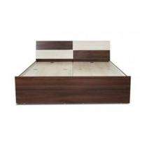 Engineered Wood Panel Double Bed 72 x 78 inch Brown_0