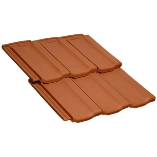 Phalguni Terracotta 8 x 4 inch Brown Polished Plain Tile_0