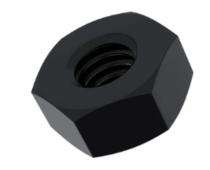 TVS 12 mm Hexagon Head Nuts High Tensile Steel 8 Black Oxide ISO_0