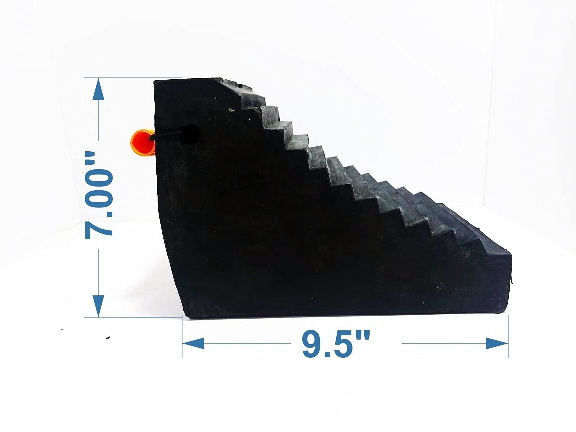 Being Safe 350 mm Rubber Wheel Chock A002 Black_1