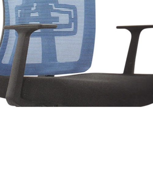 Neeman Revolving Black and Blue 985 x 635 x 605 mm Mesh Office Chairs_2