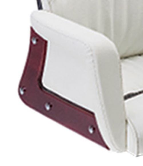 Neeman Revolving White 985 x 635 x 605 mm Wooden Office Chairs_1