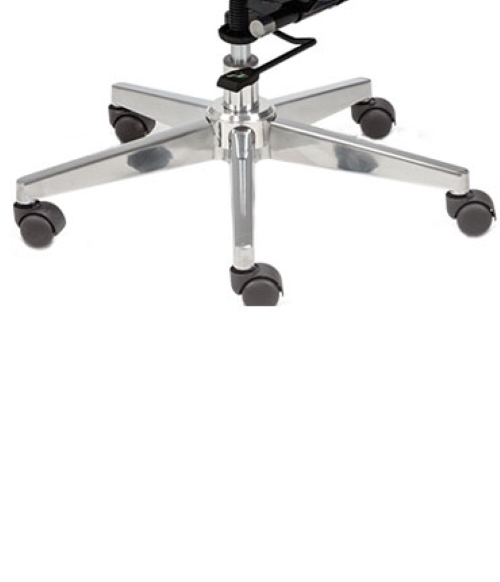 Neeman Revolving Blue 985 x 635 x 605 mm Stainless Steel Office Chairs_1