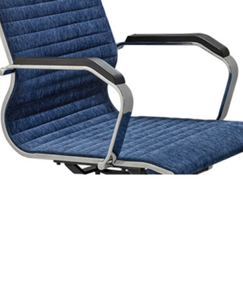 Neeman Revolving Blue 985 x 635 x 605 mm Stainless Steel Office Chairs_2