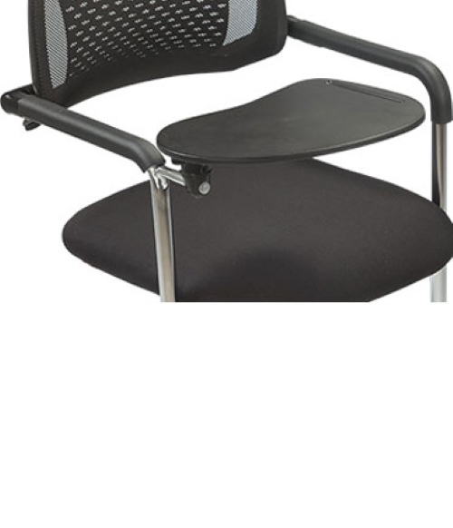 Neeman Fabric Black Student Flap Chair 580 x 480 x 420 mm_2