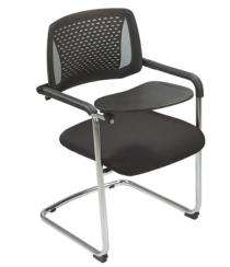 Neeman Fabric Black Student Flap Chair 580 x 480 x 420 mm_0