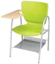 Neeman Polypropylene Green Student Flap Chair 580 x 480 x 420 mm_0