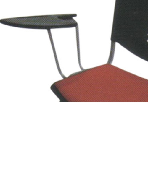 Neeman Fabric Black and Brown Student Flap Chair 580 x 480 x 420 mm_2