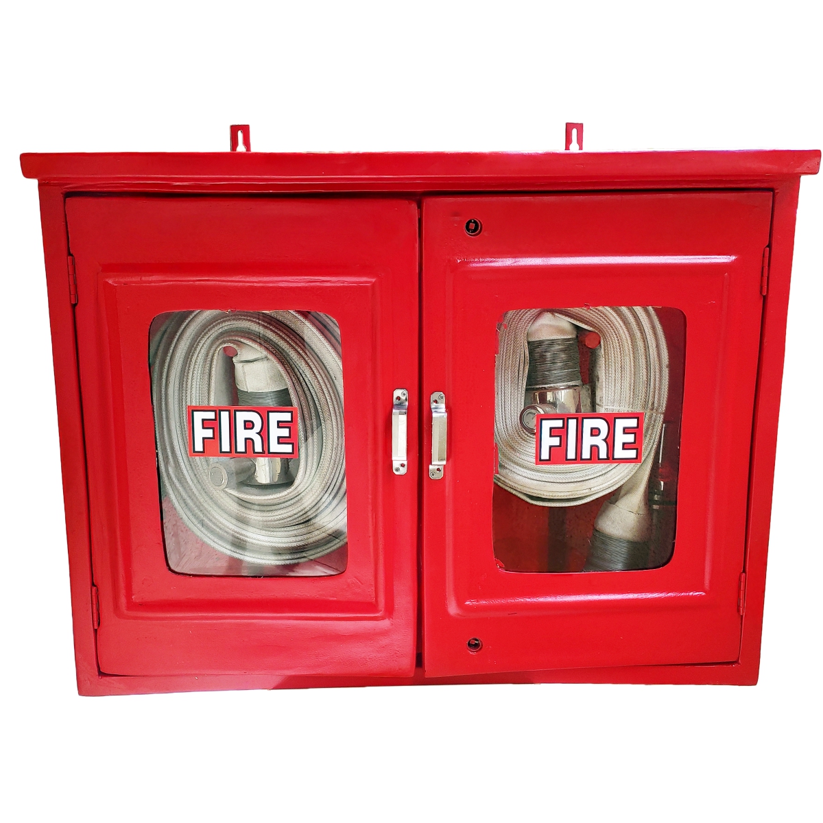 Buy Being Safe FRP Double Door Fire Hose Cabinet 750 x 600 x 250 mm Hose  Box 15 m online at best rates in India