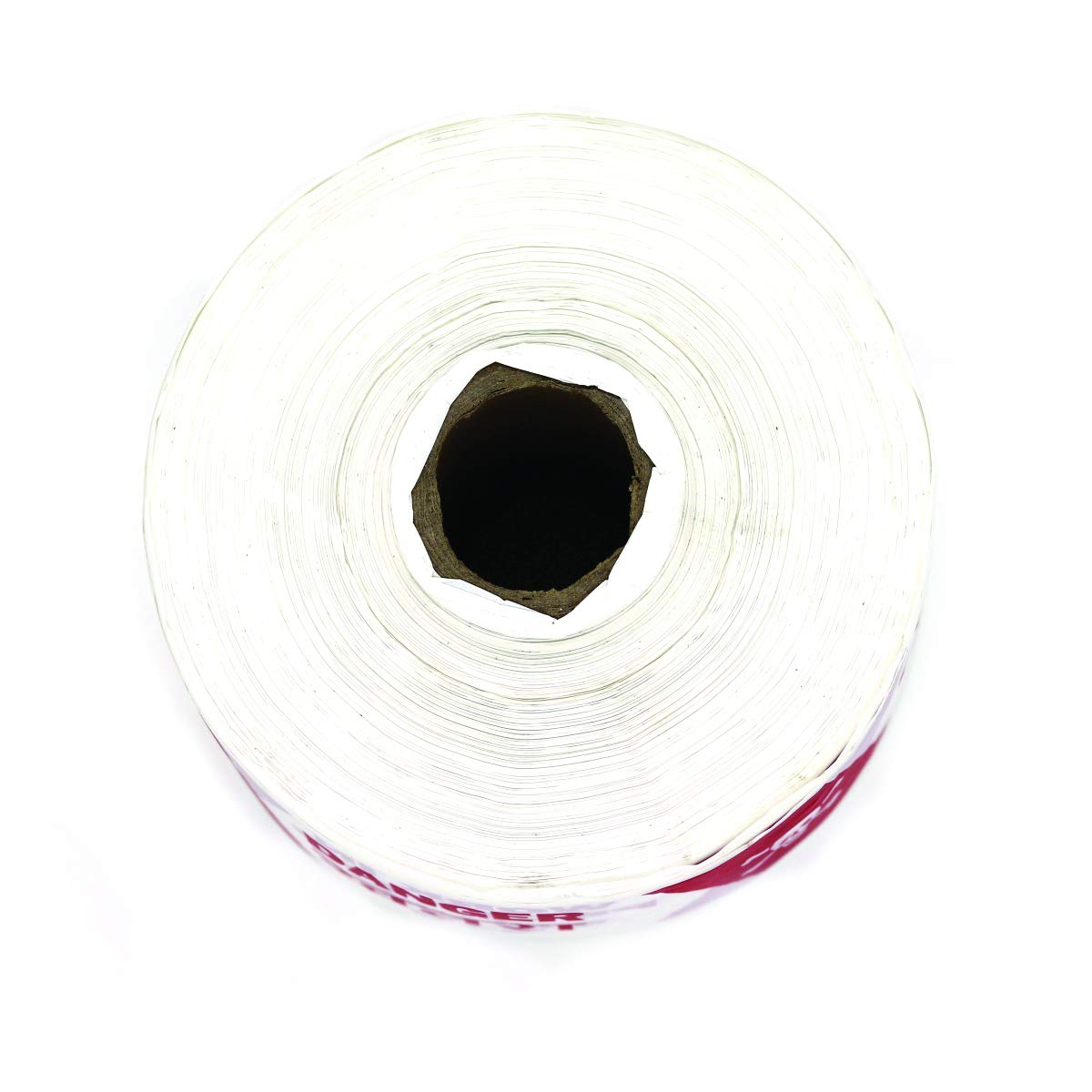 Being Safe 150 mm Non Adhesive Polyethene Warning Tape 200 micron Red and White_2