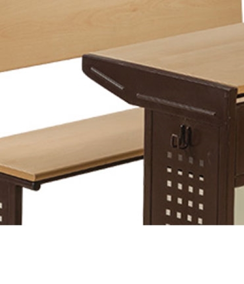 Neeman Wooden 2 Seater Student Bench Desk_2