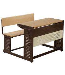 Neeman Wooden 2 Seater Student Bench Desk_0