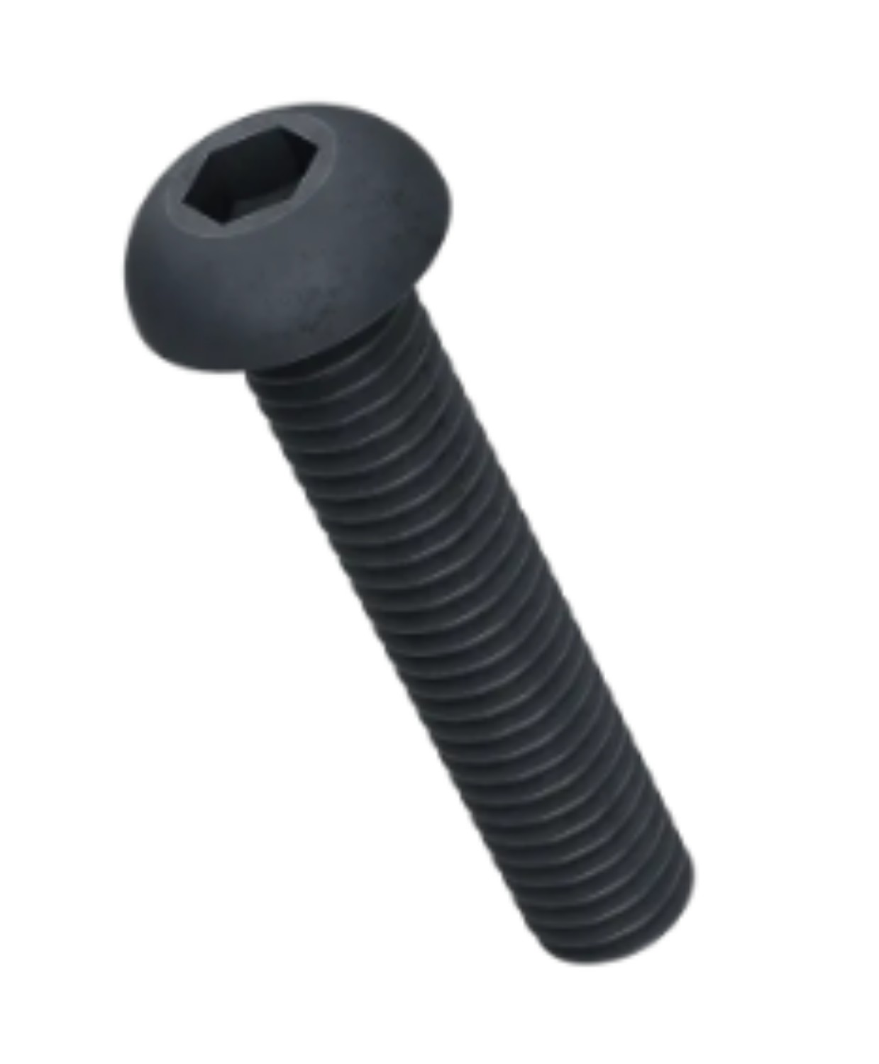 TVS M6 x 20 Button Hex Socket Head Screw 12.9 ISO 4014 Black Oxide_1