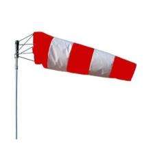 Being Safe Wind Sock Polyester 3 x 6 ft Red & White_0